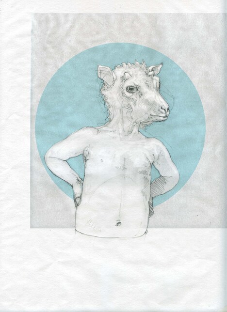 「LAMB／ラム」のプロダクションスケッチ。