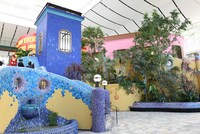 「ジブリの大倉庫」の中央階段。