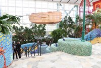 「ジブリの大倉庫」の中央階段。