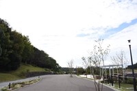 「ジブリの大倉庫」から「どんどこ森」の道中から見える景色。