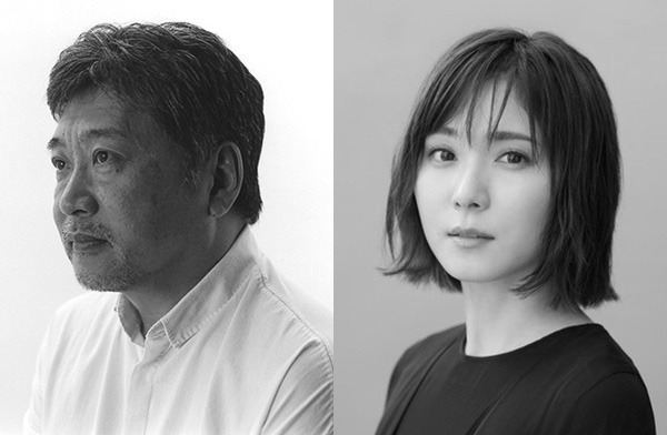 左から是枝裕和、松岡茉優。(c)撮影 藤井保 (c)熊田貴樹