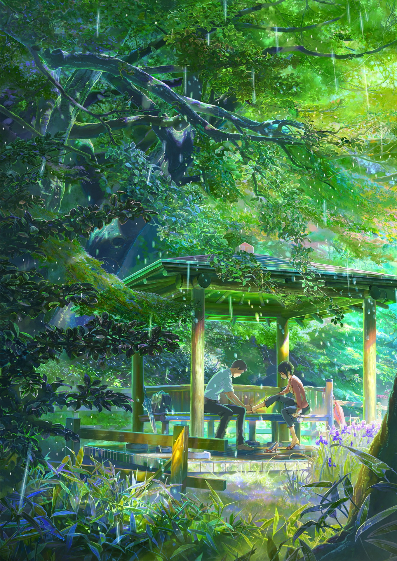 「言の葉の庭」ビジュアル (c) Makoto Shinkai / CoMix Wave Films