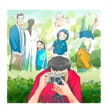 今日マチ子によるイラスト。