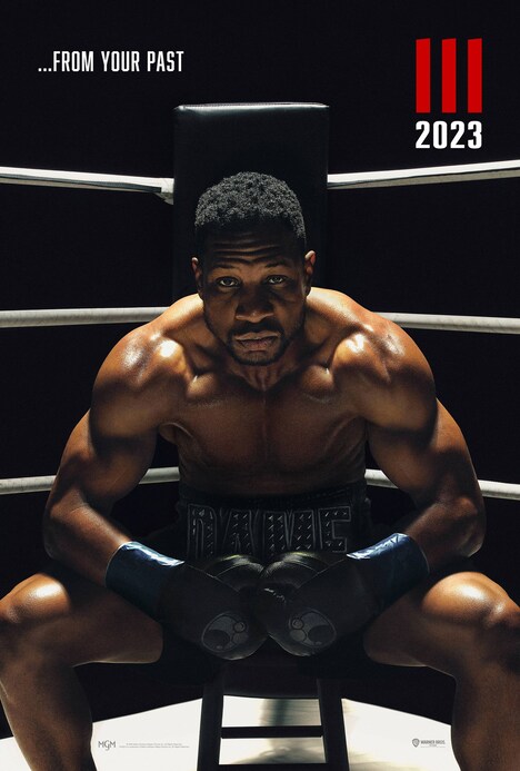 「クリード3」ジョナサン・メジャース演じるダミアン・アンダーソンのキャラクターポスター。