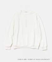 「BLACK SUN ECLIPSE スウェットシャツ」より、ホワイト（税込2万2000円）。