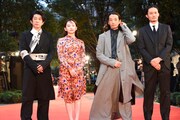 左から永瀬正敏、山田杏奈、森山未來、福永壮志。