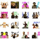 「RRR」LINEスタンプ発売、ビームとラーマが一緒に「よっしゃ!」「仲間」