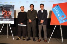 「Amazon Prime Videoテイクワン賞」トークイベントにて、左から金允洙、行定勲、児玉隆志。