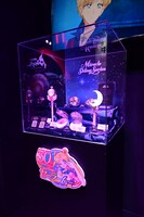 「美少女戦士セーラームーン」アイテムの展示。