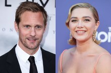 左からアレクサンダー・スカルスガルド、フローレンス・ピュー。