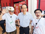 左からDARTHREIDER、菅直人、プチ鹿島。
