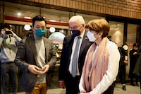 「タレンツ・トーキョー2022」にて、ドイツ大統領フランク＝ヴァルター・シュタインマイヤーによる視察の様子。（撮影：明田川志保）