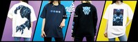 【ホットトイズ・アパレル】「ブラックパンサー」コレクション（Tシャツ 税込 各5000円 / ロングTシャツ 税込 各7500円）。