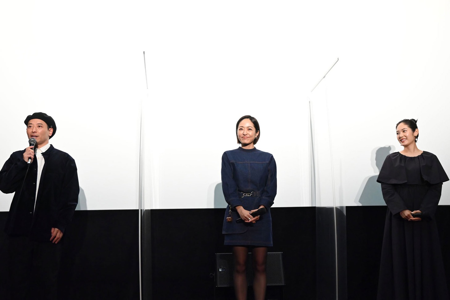 左から杉田真一、井上真央、阿部純子。
