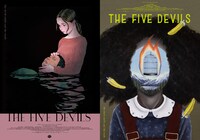 「ファイブ・デビルズ」我喜屋位瑳務（左）と榎本マリコ（右）が描き下ろしたオルタナティブポスター。