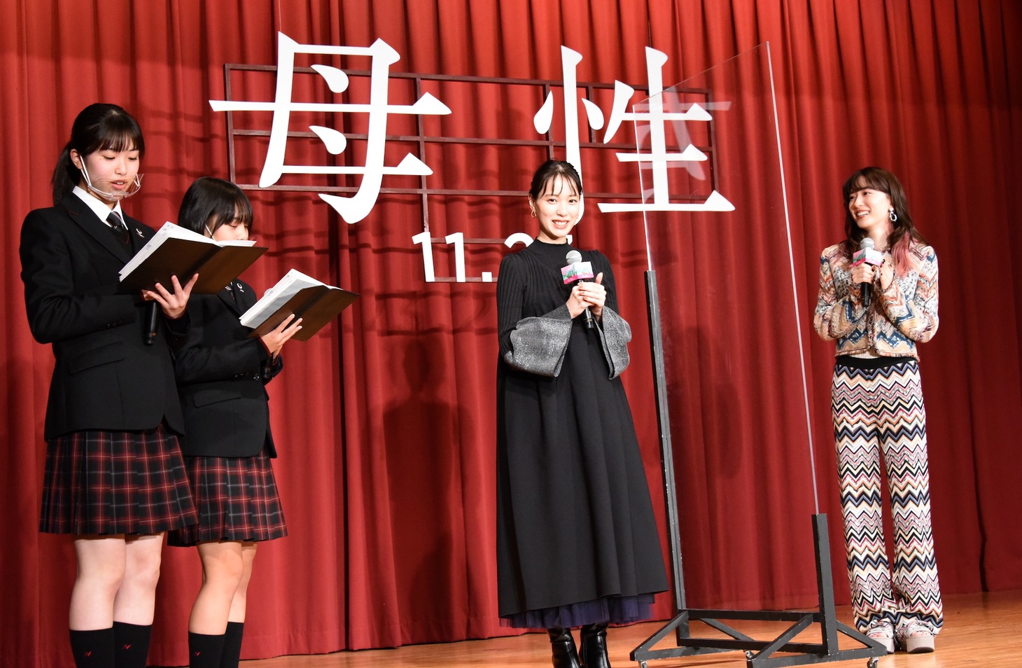 「母性」公開直前イベントの様子。