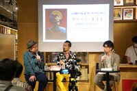 「グリーン・ナイト」公開記念トークイベントの様子。左から大島依提亜、石井勇一、SYO。