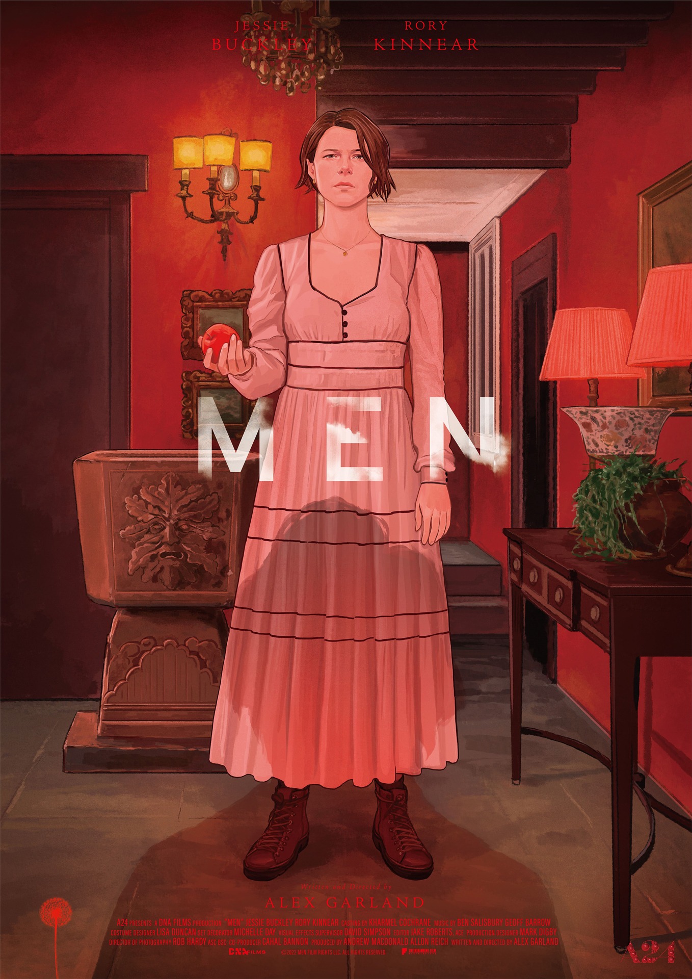 サイトウユウスケがイラストを描き下ろした「MEN 同じ顔の男たち」オルタナティブポスタービジュアル。