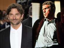 ブラッドリー・クーパー（左）、スティーヴ・マックィーン主演作「ブリット」（右）。