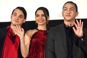 「ファミリア」完成披露上映会の様子。