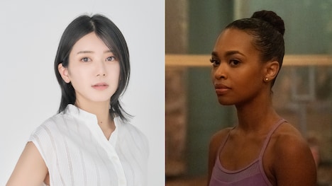 左から大西桃香、ファラン・ブライアント役のザリア。