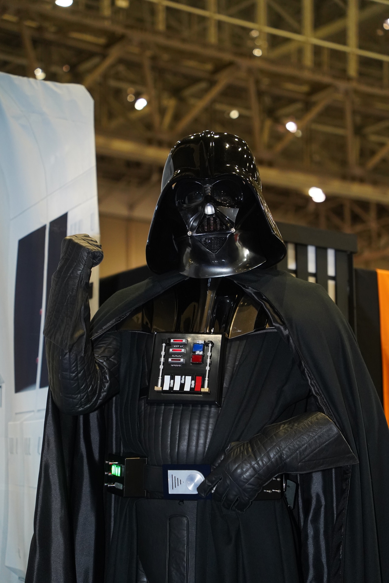 「スター・ウォーズ」コスプレフォトエリアにて。
