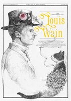 「ルイス・ウェイン 生涯愛した妻とネコ」オルタナティブポスター（縦型）