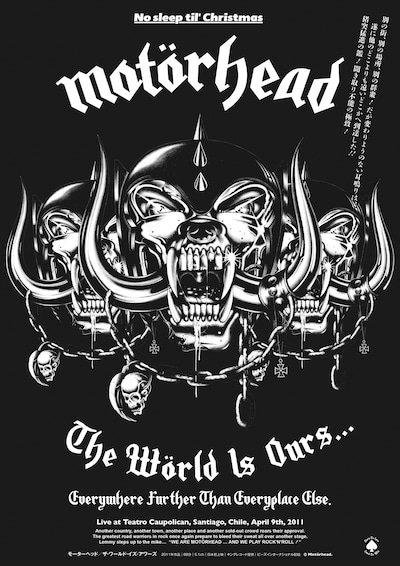 「モーターヘッド／ザ・ワールド・イズ・アワーズ」日本版キービジュアル