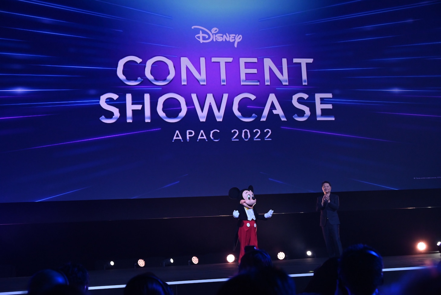 「ディズニー・コンテンツ・ショーケース2022」に登場したミッキーマウス。