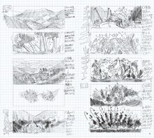 「樋口真嗣特撮野帳 -映像プラン・スケッチ-」中面