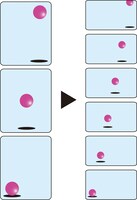 ハイ・フレーム・レートのイメージ図。左が24fps、右が48fps。