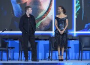 「アバター：ウェイ・オブ・ウォーター」ウォーター・フロント来日記者会見の様子。