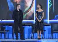 「アバター：ウェイ・オブ・ウォーター」ウォーター・フロント来日記者会見の様子。