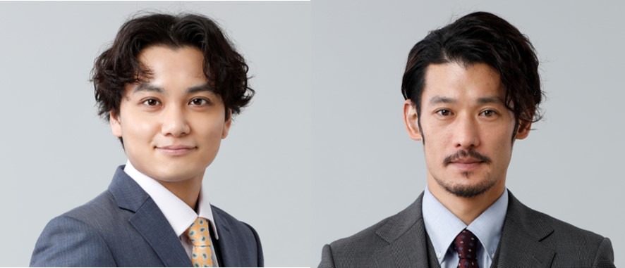 左から橋井翼役の矢野聖人、東雲拓人役の淵上泰史。(c)「親友は悪女」製作委員会 2023