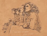 ヤマザキマリの描き下ろしイラスト。