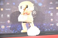 レッドカーペットで大暴れをするちぃたん☆。