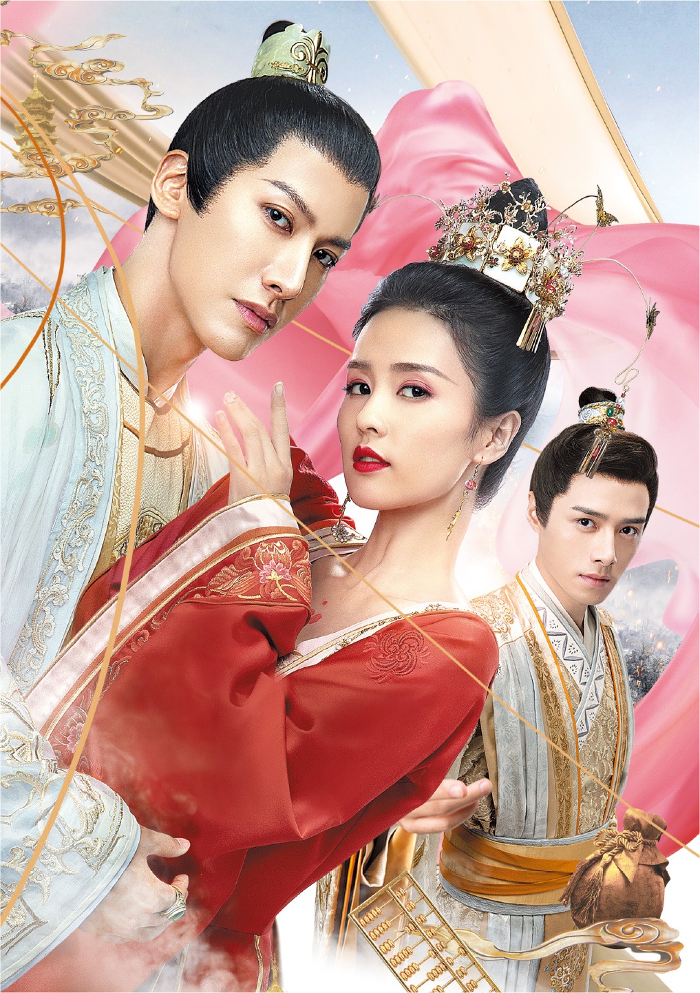 「万華楼〈ばんかろう〉～金糸が紡ぐ運命の恋～」ビジュアルより、ライ・イー（左）とファン・イールン（右）。 (c)Shenzhen Tencent Computer Systems Company Limited