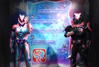 「生誕50周年記念 THE仮面ライダー展」内覧会の様子。