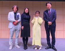 左から大橋孝史、平岡亜紀、市川美織、白井浩一。