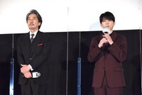 「ファミリア」公開記念舞台挨拶の様子。