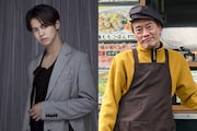 左から片寄涼太、遠藤憲一。