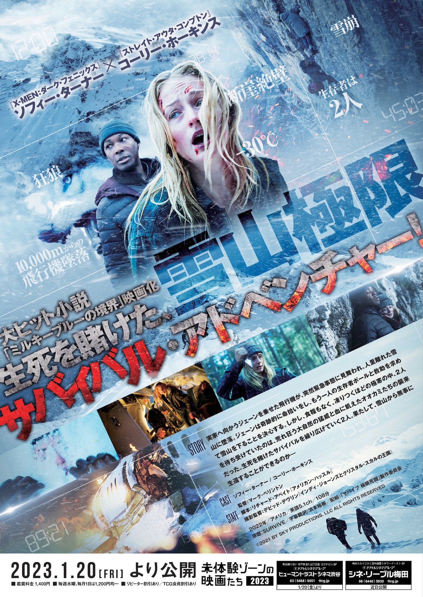 「サバイブ 極限死闘」チラシ裏