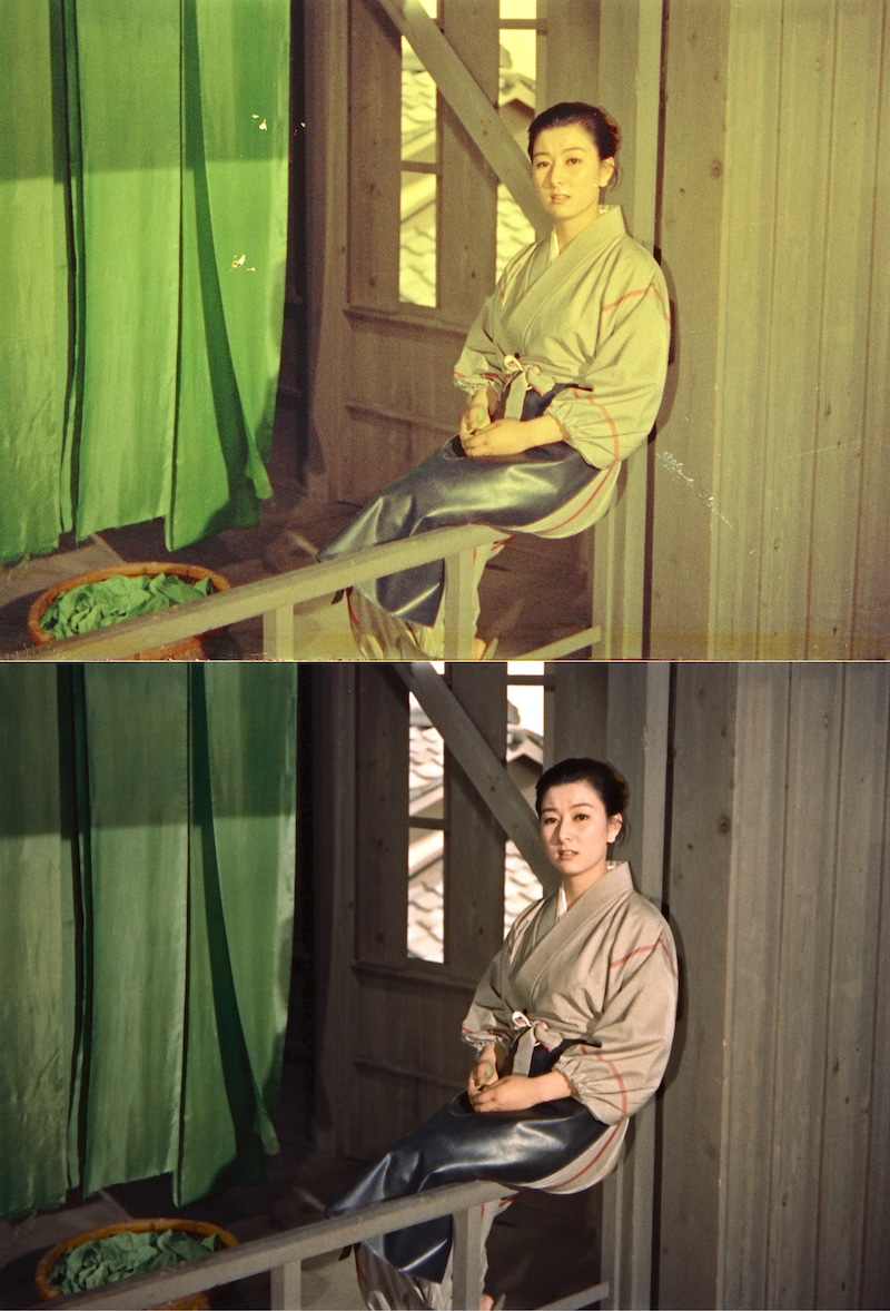 「夜の河」4K化ビフォーアフター比較写真