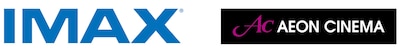 IMAXとイオンシネマのロゴ。