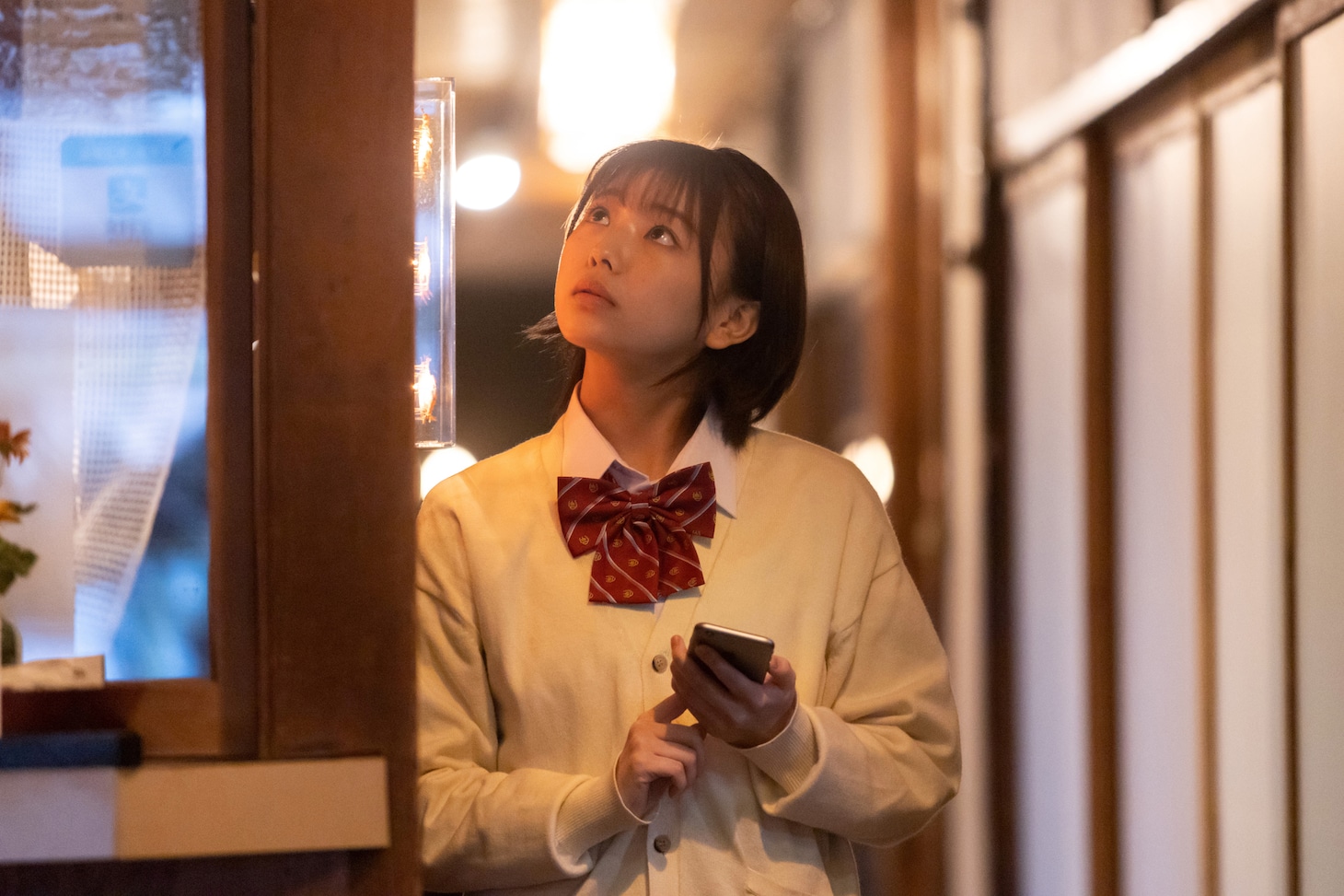 田中美宇役の大熊杏優。