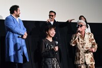 「BAD CITY」初日舞台挨拶の様子。