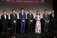 第46回日本アカデミー賞記者発表の様子。
