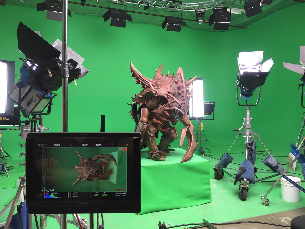 凶暴化したカブトガニが人々を襲う、ピアース・ベロルゼイマー監督作メイキング写真