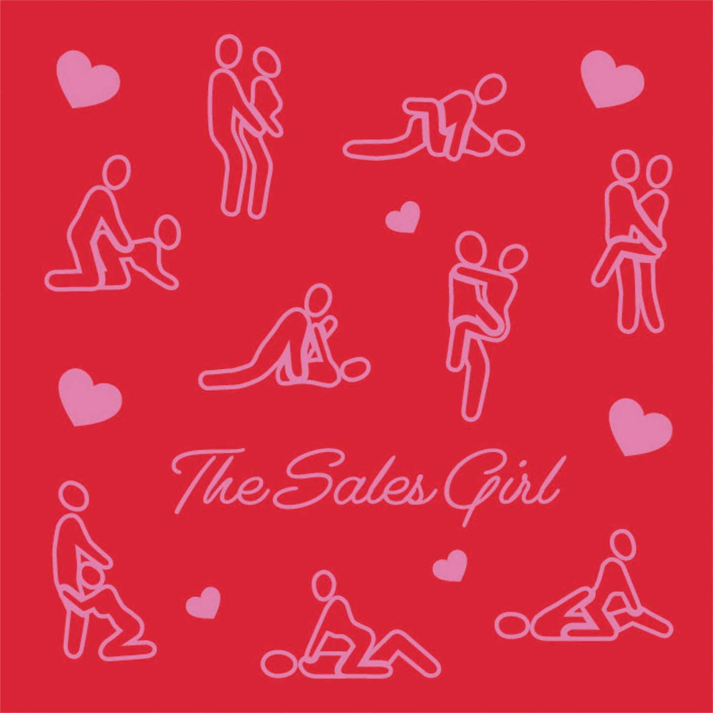 「セールス・ガールの考現学」前売り券特典のステッカービジュアル。