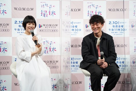 左から杉咲花、松居大悟。